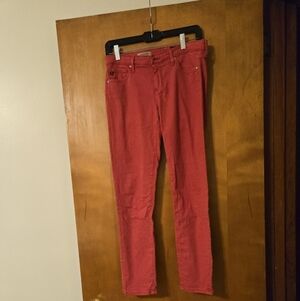 Adriano Goldschmied Stevie Ankle Slim Straight Orange Jeans 28